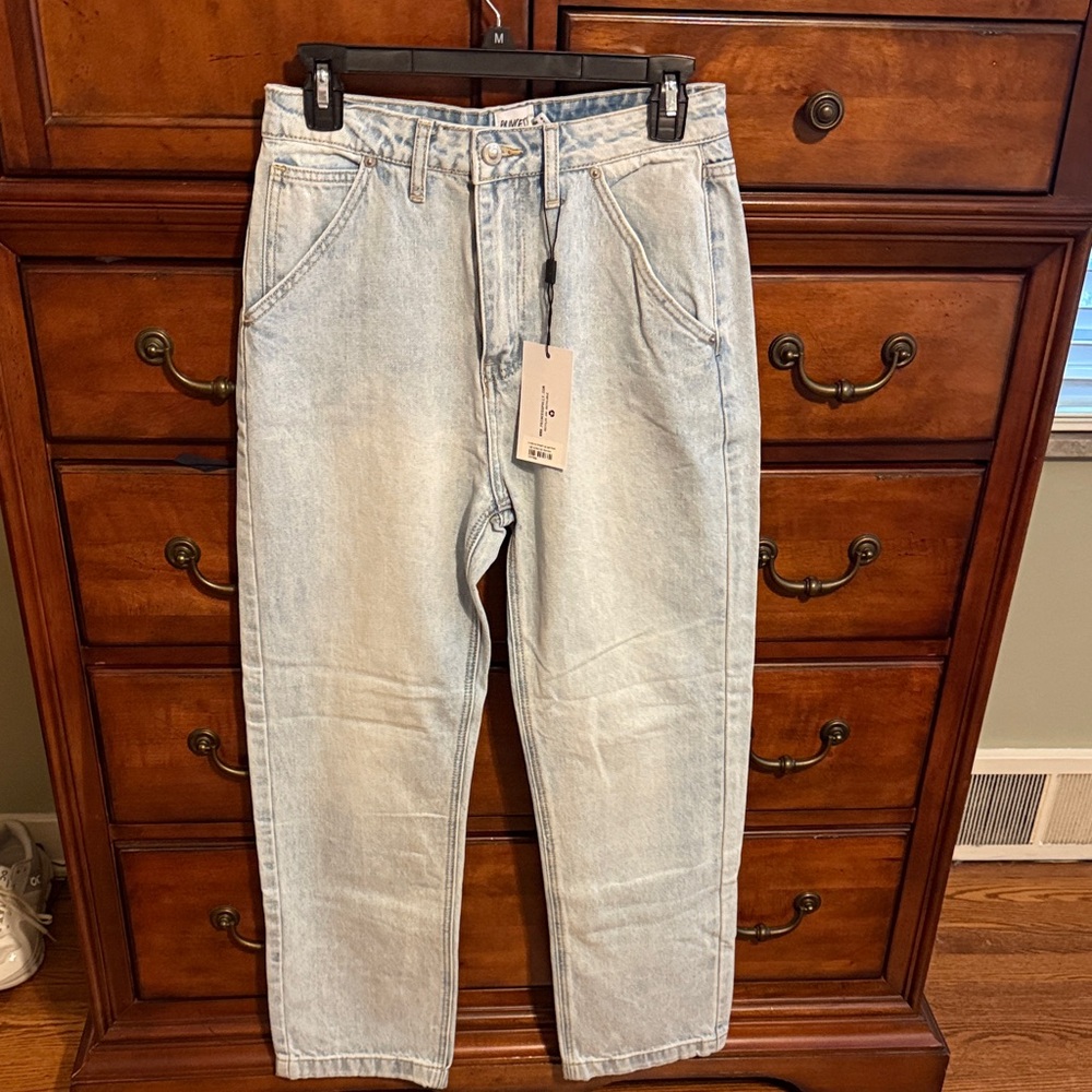 Princess Polly Light Blue Denim Jeans